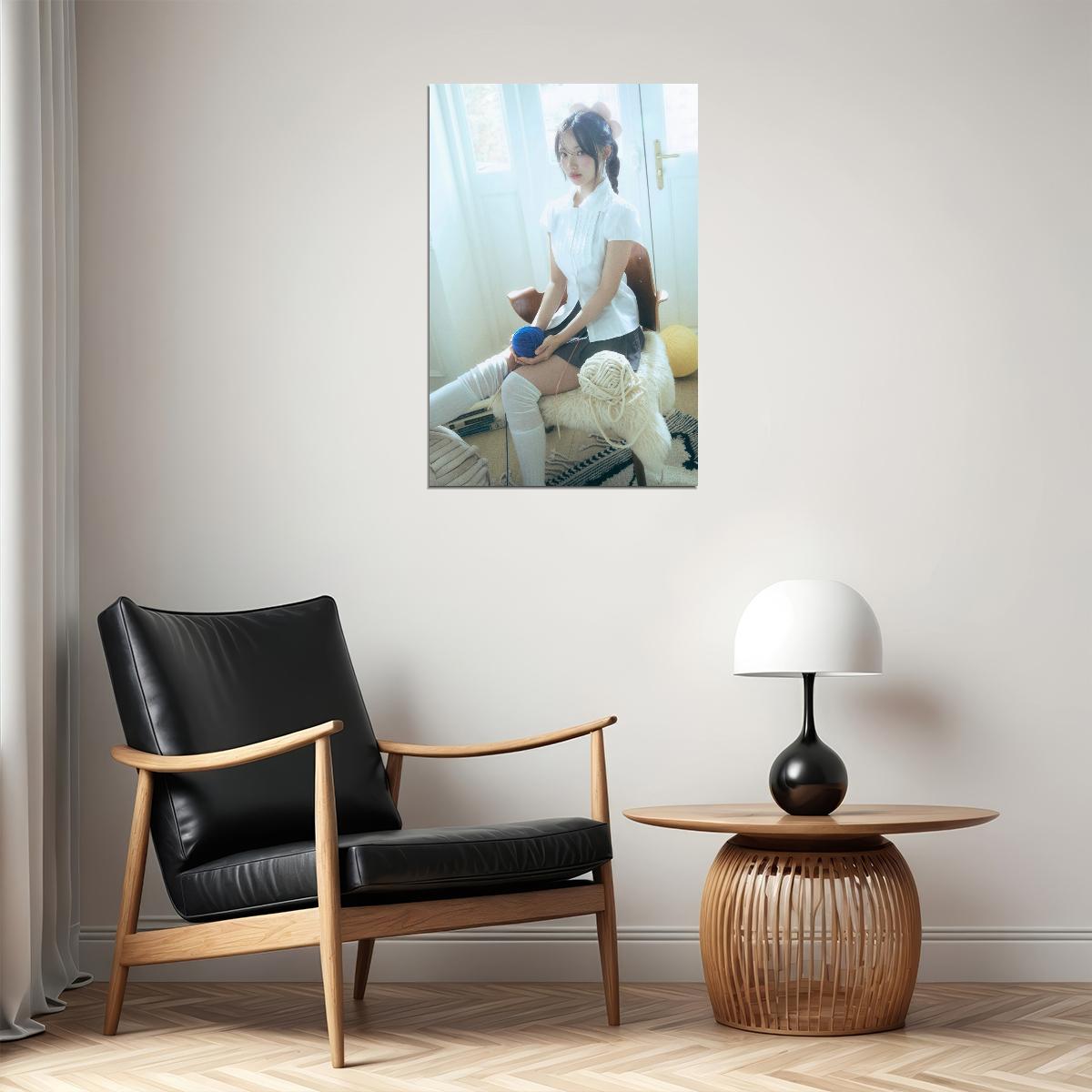 Rescene Woni Poster Glow Up Album We Concept Photo Print K-Pop Home Decor For Living Room Aesthetic Kpop Female Girl Group