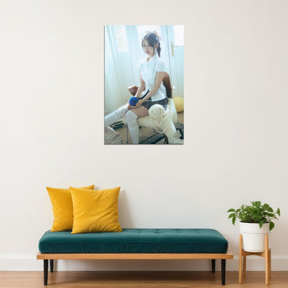 Rescene Woni Poster Glow Up Album We Concept Photo Print K-Pop Home Decor For Living Room Aesthetic Kpop Female Girl Group
