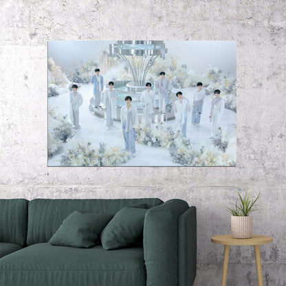 Zerobaseone Zb1 Poster Blue Paradise Album Hide Concept Photo Print K-Pop Home Decor For Living Room Aesthetic Kpop Male Boys Group Boy Band