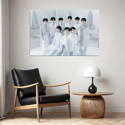 Zerobaseone Zb1 Poster Blue Paradise Album Hide Concept Photo Print K-Pop Home Decor For Living Room Aesthetic Kpop Male Boys Group Boy Band