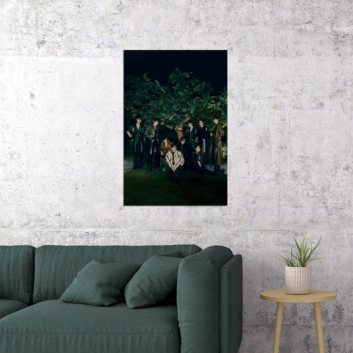 Zerobaseone Zb1 Poster Blue Paradise Album Seek Concept Photo Print K-Pop Home Decor For Living Room Aesthetic Kpop Male Boys Group Boy Band