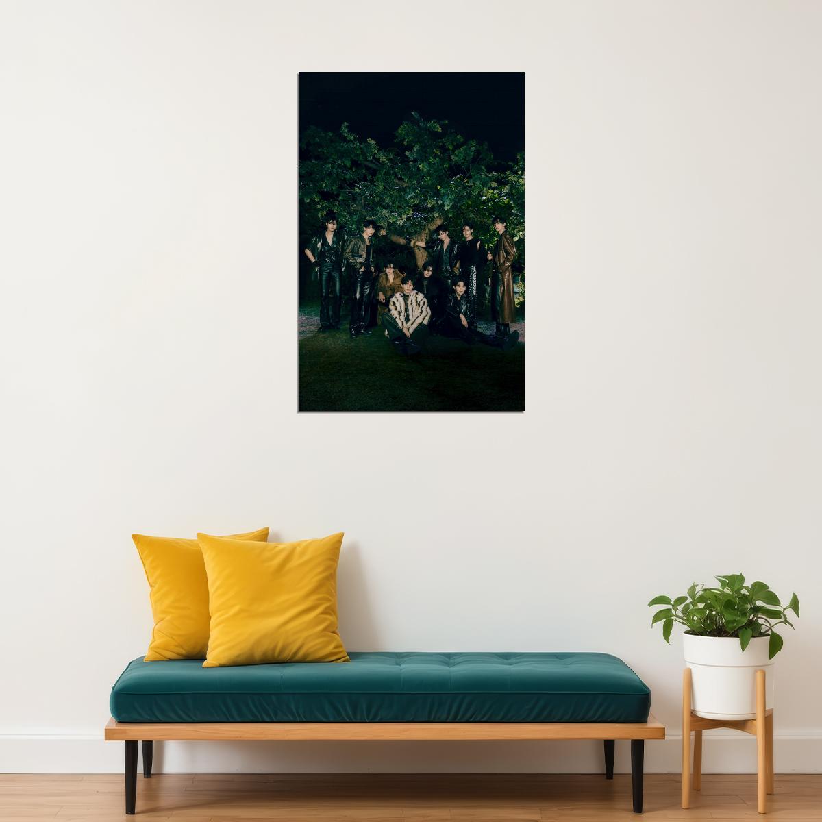 Zerobaseone Zb1 Poster Blue Paradise Album Seek Concept Photo Print K-Pop Home Decor For Living Room Aesthetic Kpop Male Boys Group Boy Band
