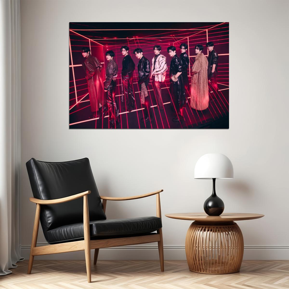 Zerobaseone Zb1 Poster Blue Paradise Album Seek Concept Photo Print K-Pop Home Decor For Living Room Aesthetic Kpop Male Boys Group Boy Band