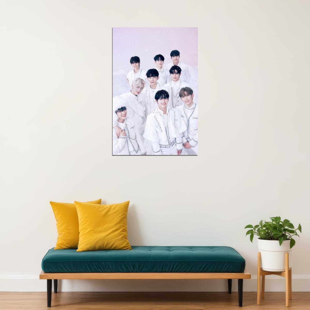 Zerobaseone Zb1 Poster Group Photo Print K-Pop Home Decor For Living Room Aesthetic Kpop Male Boys Group Boy Band