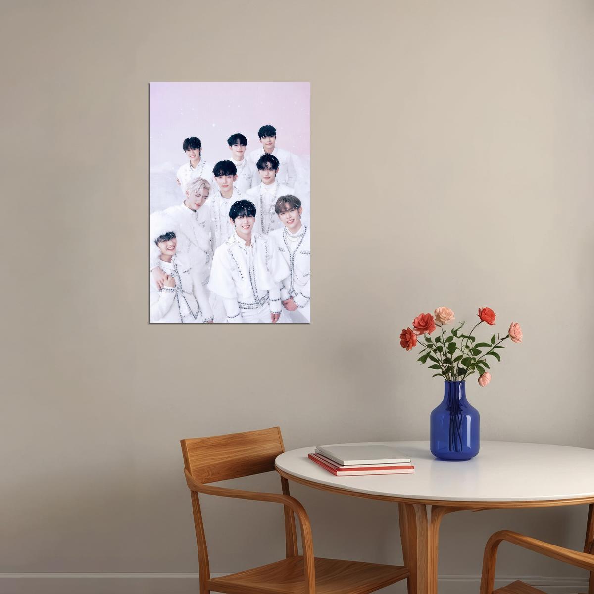 Zerobaseone Zb1 Poster Group Photo Print K-Pop Home Decor For Living Room Aesthetic Kpop Male Boys Group Boy Band