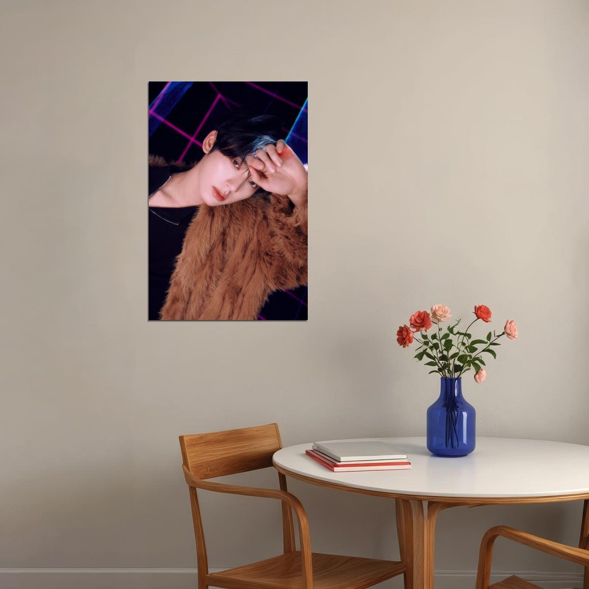 Zerobaseone Zb1 Han Yujin Poster Blue Paradise Album Seek Concept Photo Print K-Pop Home Decor For Living Room Aesthetic Kpop Male Boys Group Boy Band
