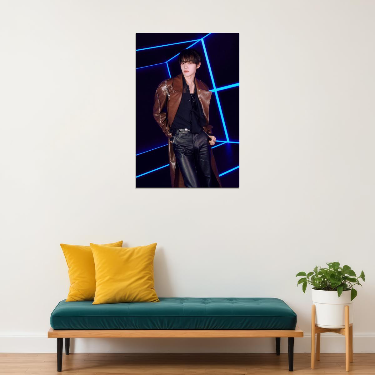 Zerobaseone Zb1 Kim Gyuvin Poster Blue Paradise Album Seek Concept Photo Print K-Pop Home Decor For Living Room Aesthetic Kpop Male Boys Group Boy Band