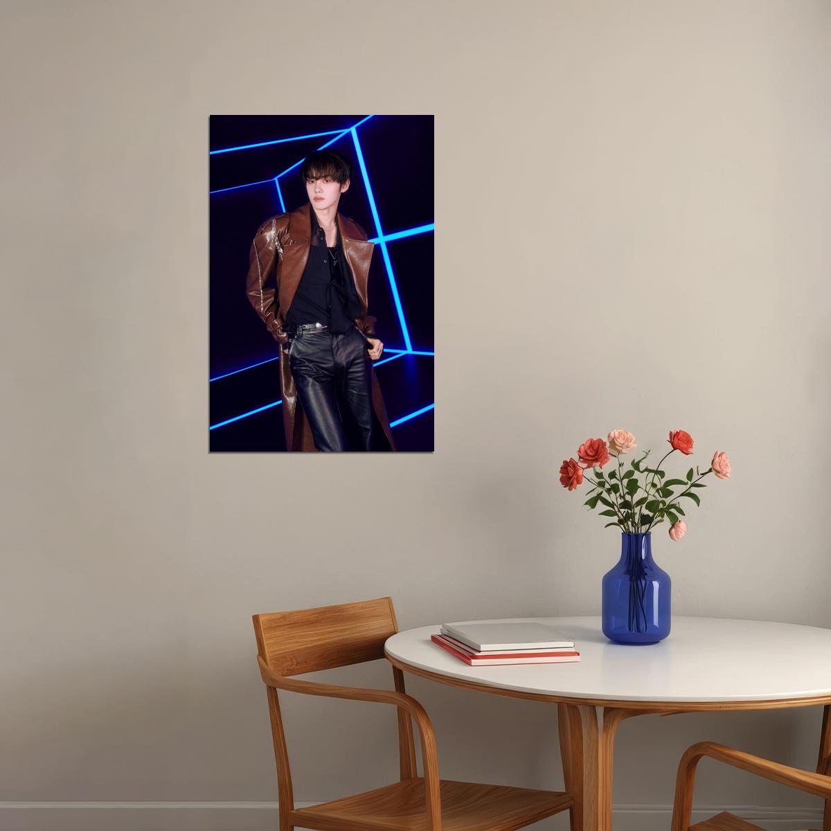 Zerobaseone Zb1 Kim Gyuvin Poster Blue Paradise Album Seek Concept Photo Print K-Pop Home Decor For Living Room Aesthetic Kpop Male Boys Group Boy Band