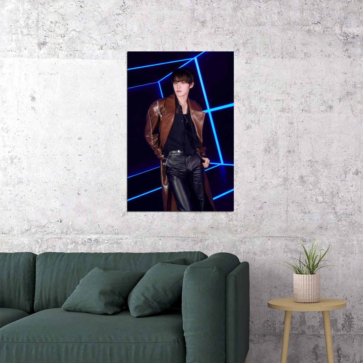 Zerobaseone Zb1 Kim Gyuvin Poster Blue Paradise Album Seek Concept Photo Print K-Pop Home Decor For Living Room Aesthetic Kpop Male Boys Group Boy Band