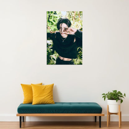 Zerobaseone Zb1 Kim Jiwoong Poster Blue Paradise Album Seek Concept Photo Print K-Pop Home Decor For Living Room Aesthetic Kpop Male Boys Group Boy Band