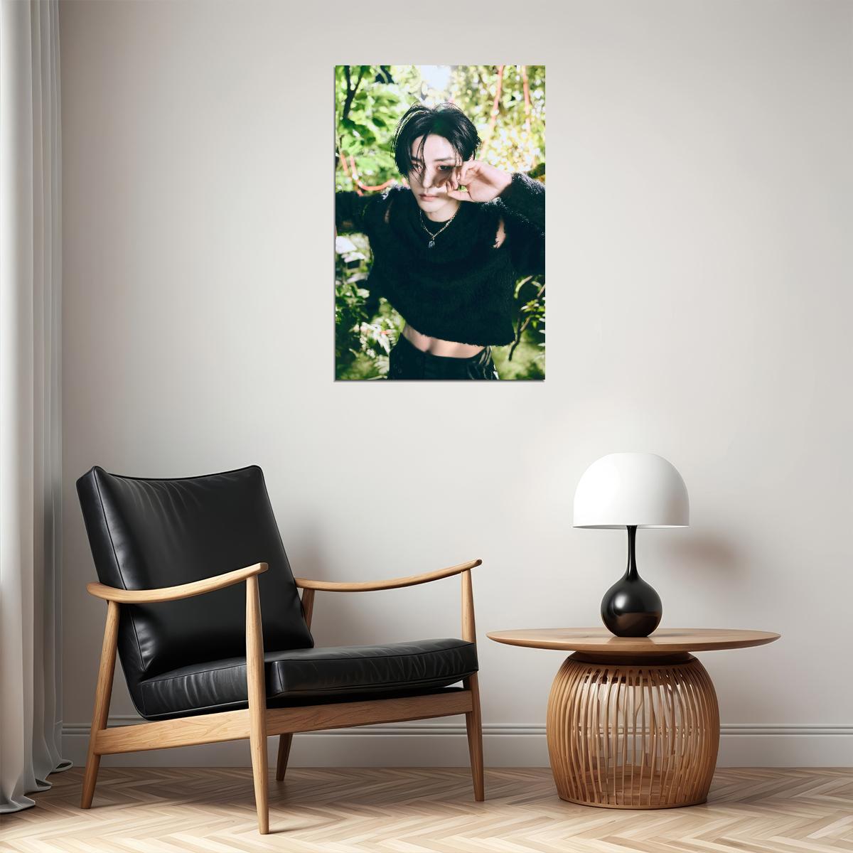 Zerobaseone Zb1 Kim Jiwoong Poster Blue Paradise Album Seek Concept Photo Print K-Pop Home Decor For Living Room Aesthetic Kpop Male Boys Group Boy Band