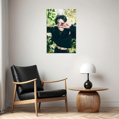 Zerobaseone Zb1 Kim Jiwoong Poster Blue Paradise Album Seek Concept Photo Print K-Pop Home Decor For Living Room Aesthetic Kpop Male Boys Group Boy Band