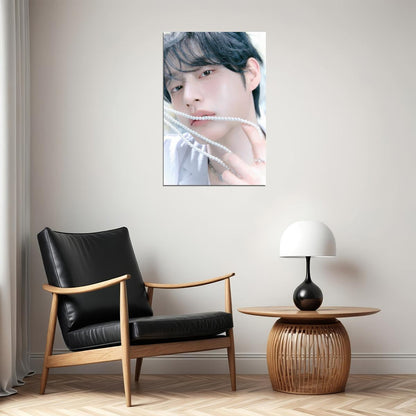 Zerobaseone Zb1 Kim Jiwoong Poster Blue Paradise Album Hide Concept Photo Print K-Pop Home Decor For Living Room Aesthetic Kpop Male Boys Group Boy Band