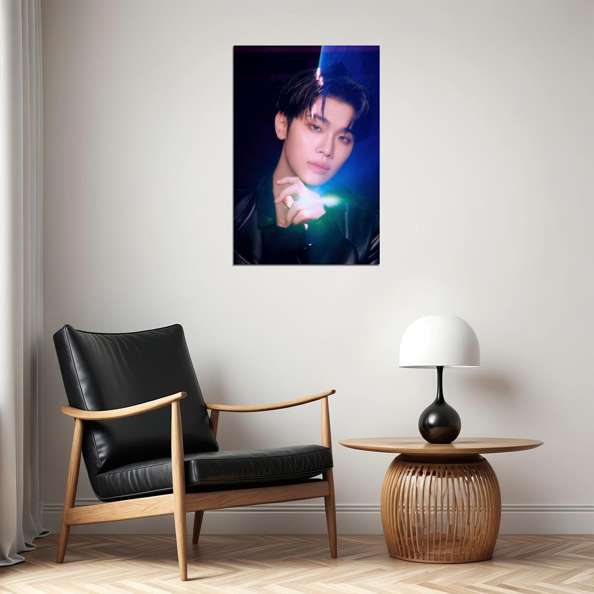 Zerobaseone Zb1 Kim Taerae Poster Blue Paradise Album Seek Concept Photo Print K-Pop Home Decor For Living Room Aesthetic Kpop Male Boys Group Boy Band