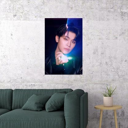 Zerobaseone Zb1 Kim Taerae Poster Blue Paradise Album Seek Concept Photo Print K-Pop Home Decor For Living Room Aesthetic Kpop Male Boys Group Boy Band
