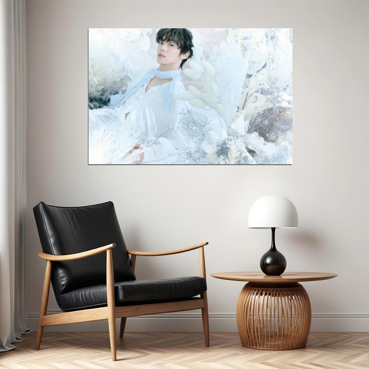 Zerobaseone Zb1 Kim Yujin Poster Blue Paradise Album Hide Concept Photo Print K-Pop Home Decor For Living Room Aesthetic Kpop Male Boys Group Boy Band