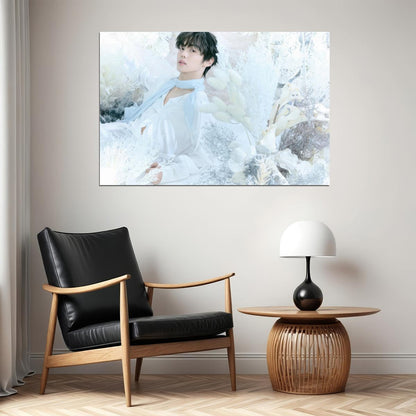 Zerobaseone Zb1 Kim Yujin Poster Blue Paradise Album Hide Concept Photo Print K-Pop Home Decor For Living Room Aesthetic Kpop Male Boys Group Boy Band