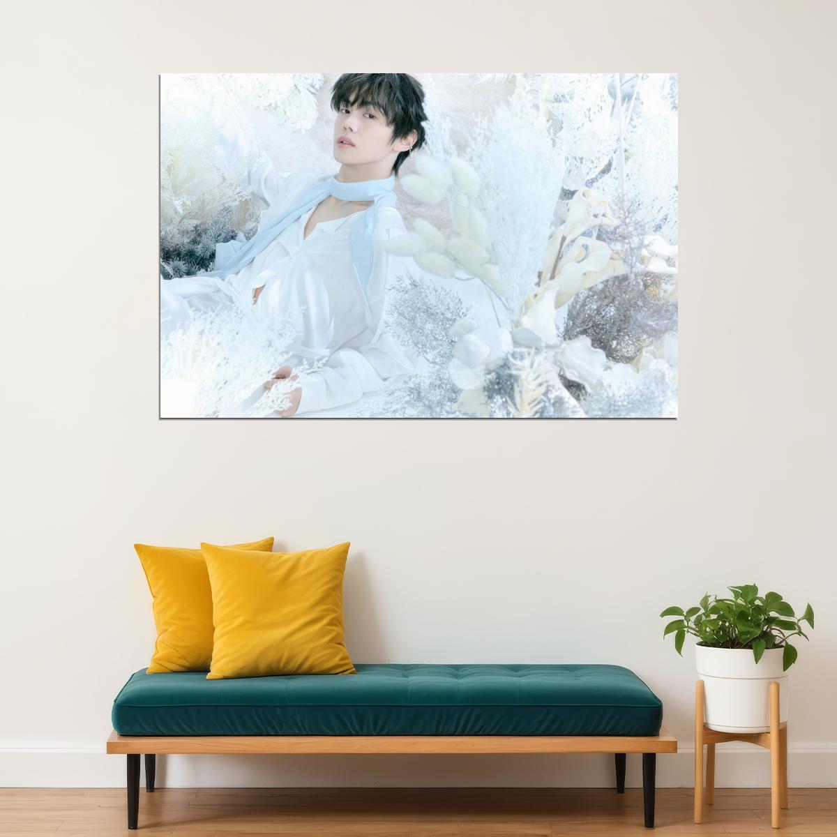 Zerobaseone Zb1 Kim Yujin Poster Blue Paradise Album Hide Concept Photo Print K-Pop Home Decor For Living Room Aesthetic Kpop Male Boys Group Boy Band