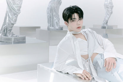 Zerobaseone Zb1 Park Gunwook Poster Blue Paradise Album Hide Concept Photo Print K-Pop Home Decor For Living Room Aesthetic Kpop Male Boys Group Boy Band