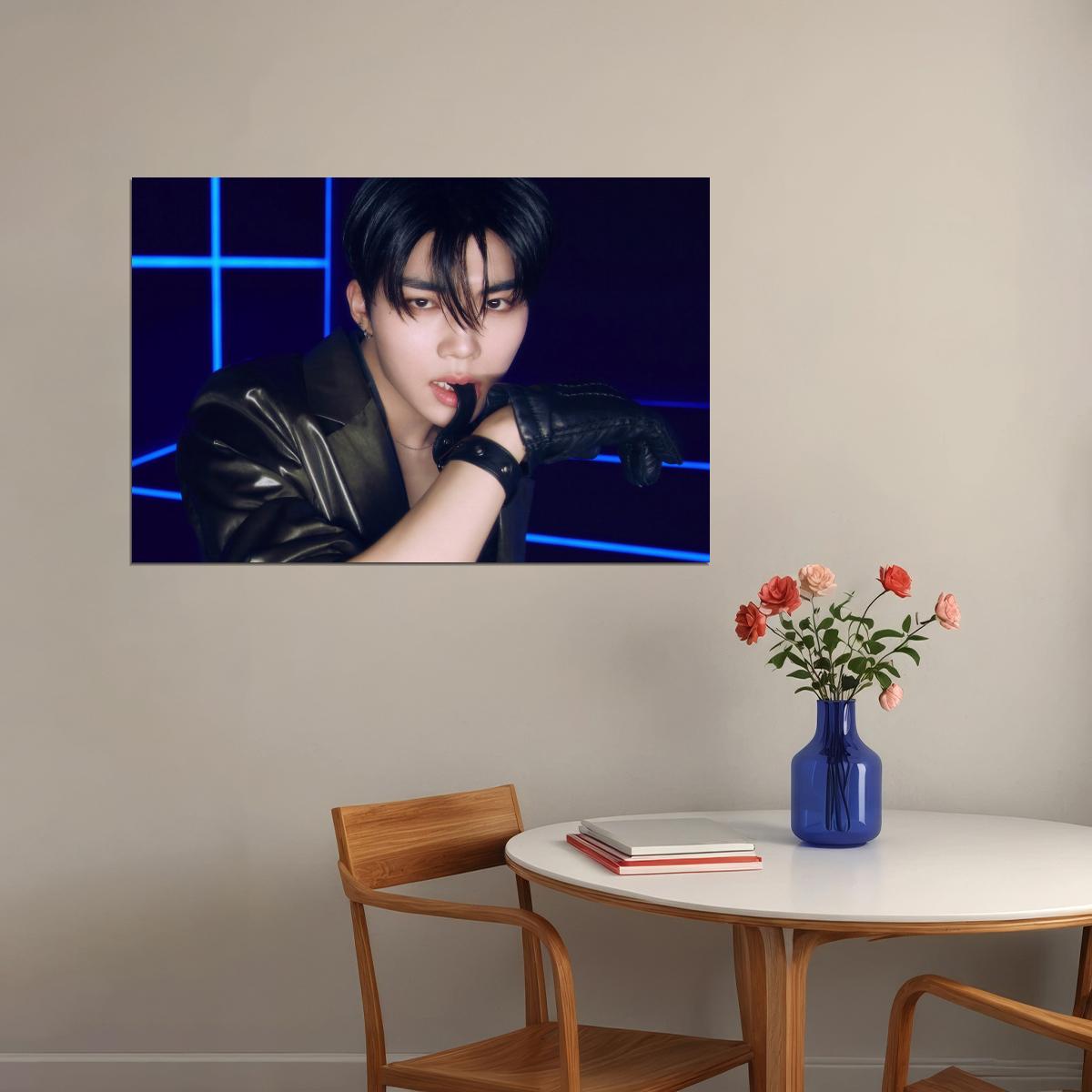 Zerobaseone Zb1 Park Gunwook Poster Blue Paradise Album Seek Concept Photo Print K-Pop Home Decor For Living Room Aesthetic Kpop Male Boys Group Boy Band