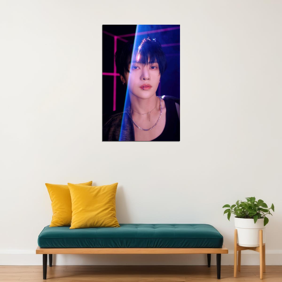 Zerobaseone Zb1 Seok Matthew Poster Blue Paradise Album Seek Concept Photo Print K-Pop Home Decor For Living Room Aesthetic Kpop Male Boys Group Boy Band
