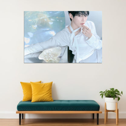 Zerobaseone Zb1 Sung Hanbin Poster Blue Paradise Album Hide Concept Photo Print K-Pop Home Decor For Living Room Aesthetic Kpop Male Boys Group Boy Band