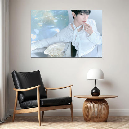 Zerobaseone Zb1 Sung Hanbin Poster Blue Paradise Album Hide Concept Photo Print K-Pop Home Decor For Living Room Aesthetic Kpop Male Boys Group Boy Band