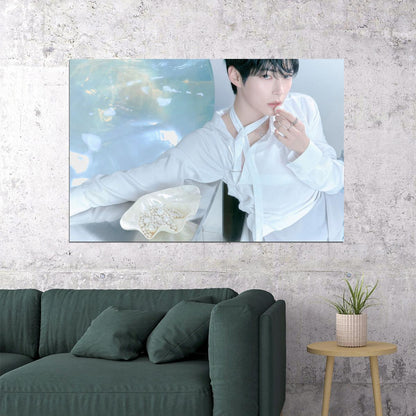 Zerobaseone Zb1 Sung Hanbin Poster Blue Paradise Album Hide Concept Photo Print K-Pop Home Decor For Living Room Aesthetic Kpop Male Boys Group Boy Band