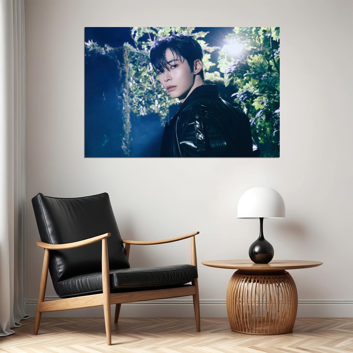 Zerobaseone Zb1 Sung Hanbin Poster Blue Paradise Album Seek Concept Photo Print K-Pop Home Decor For Living Room Aesthetic Kpop Male Boys Group Boy Band