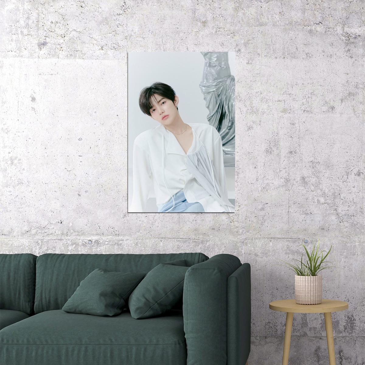 Zerobaseone Zb1 Zhang Hao Poster Blue Paradise Album Hide Concept Photo Print K-Pop Home Decor For Living Room Aesthetic Kpop Male Boys Group Boy Band