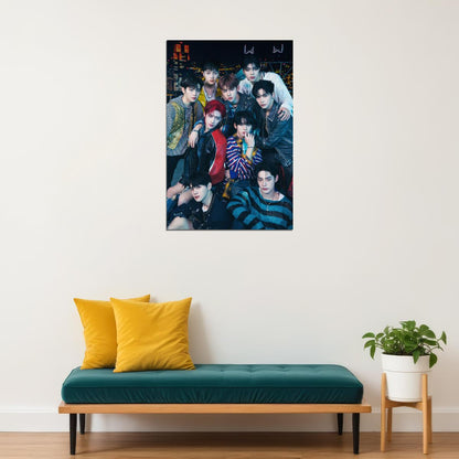 Zerobaseone Poster Group Photo Print K-Pop Home Decor For Living Room Aesthetic Kpop Male Boys Group Boy Band