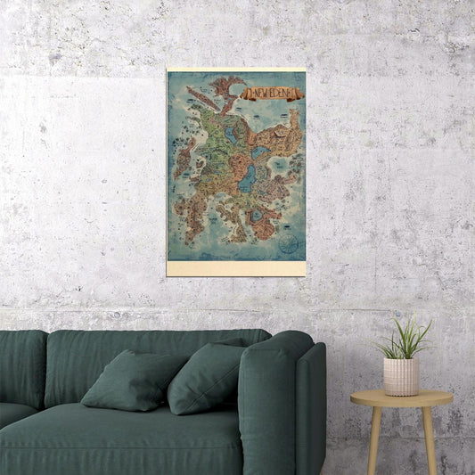 EVE Online Video Game Poster New Eden Map Print Sci-Fi Galaxy Wall Art MMO Space Gamer Decor