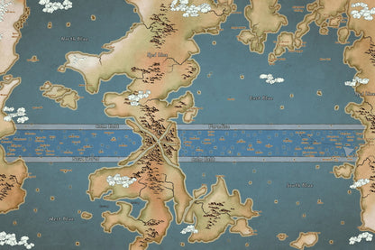 One Piece Anime Poster Grand Line World Map Print Japanese Manga Wall Art Otaku Room Decor