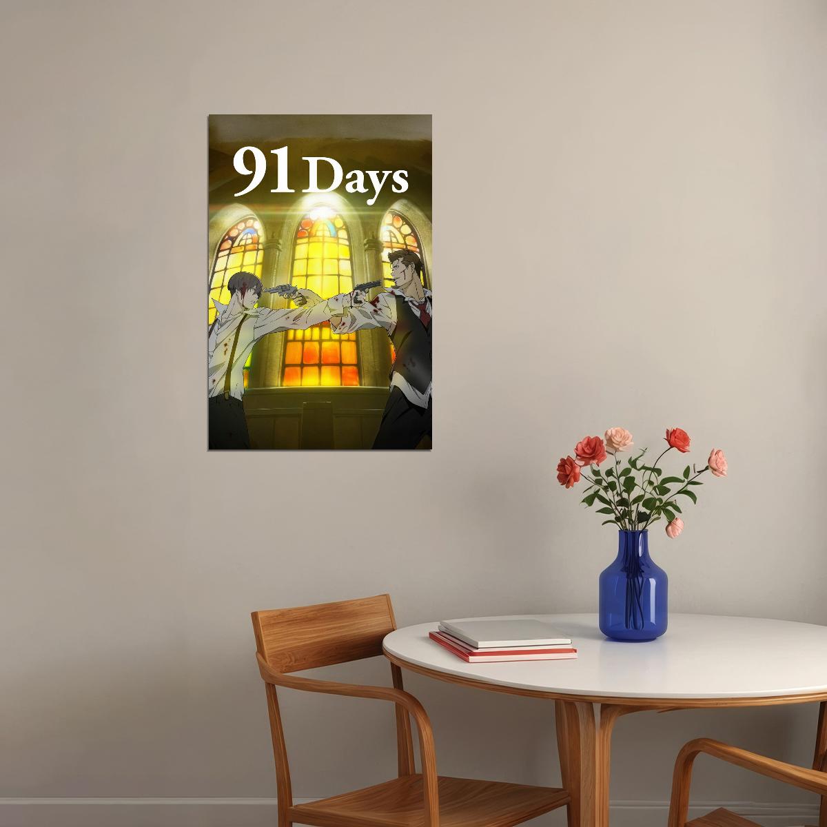 91 Days Anime Poster Avilio Bruno Character Print Japanese Manga Wall Art - xonomax