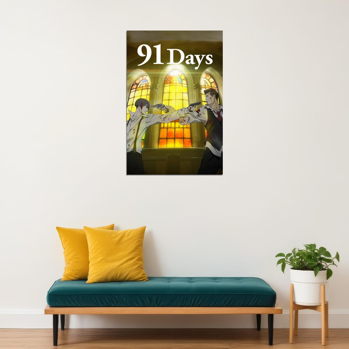 91 Days Anime Poster Avilio Bruno Character Print Japanese Manga Wall Art - xonomax