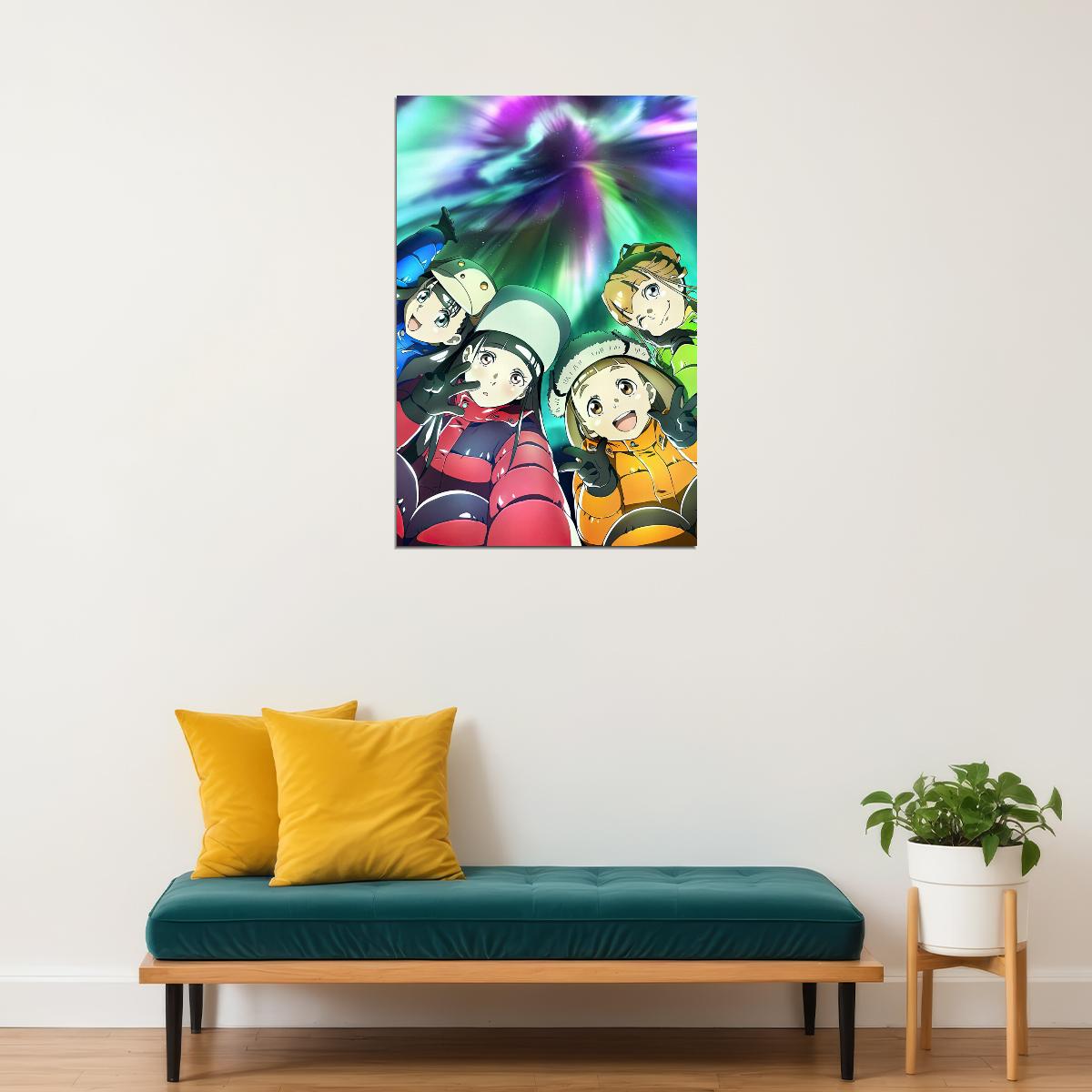 A Place Further than the Universe Anime Poster Sora yori mo Tooi Basho Print Poster Japanese Manga Wall Art - xonomax