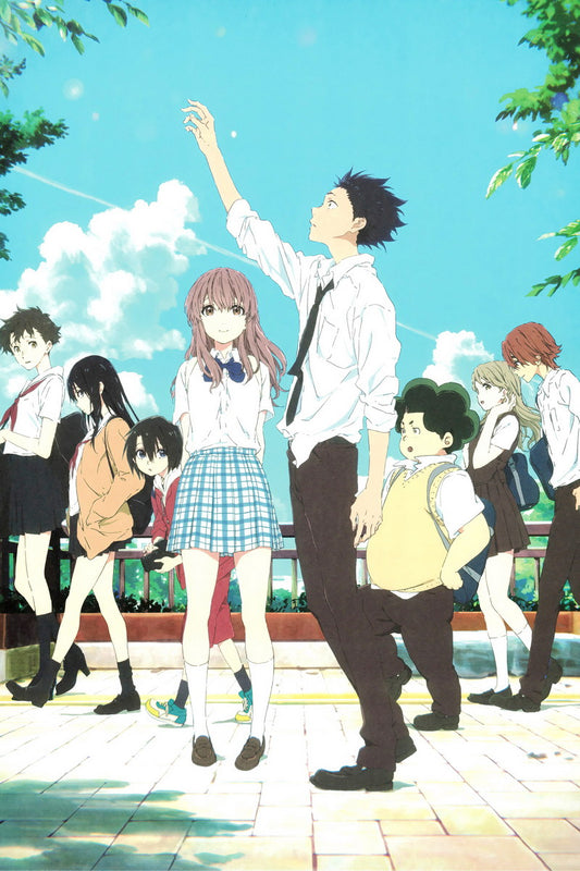 A Silent Voice Anime Poster Koe no Katachi Print Japanese Manga Wall Art Shouko Nishimiya Artwork - xonomax