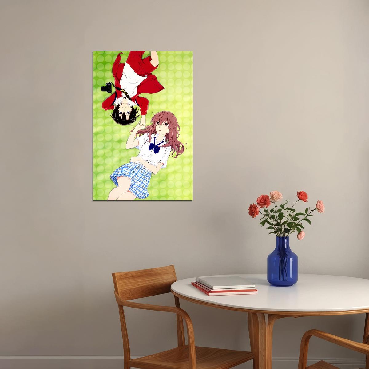 A Silent Voice Anime Poster Koe no Katachi Print Japanese Manga Wall Art - xonomax