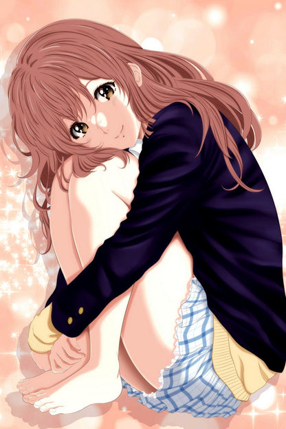 A Silent Voice Anime Poster Koe no Katachi Print Japanese Manga Wall Art Shouko Nishimiya Artwork