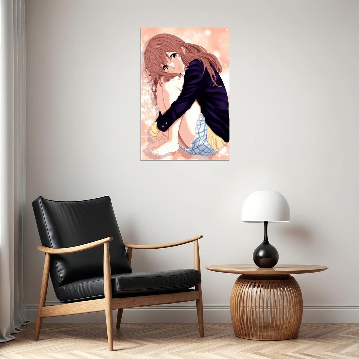 A Silent Voice Anime Poster Koe no Katachi Print Japanese Manga Wall Art Shouko Nishimiya Artwork