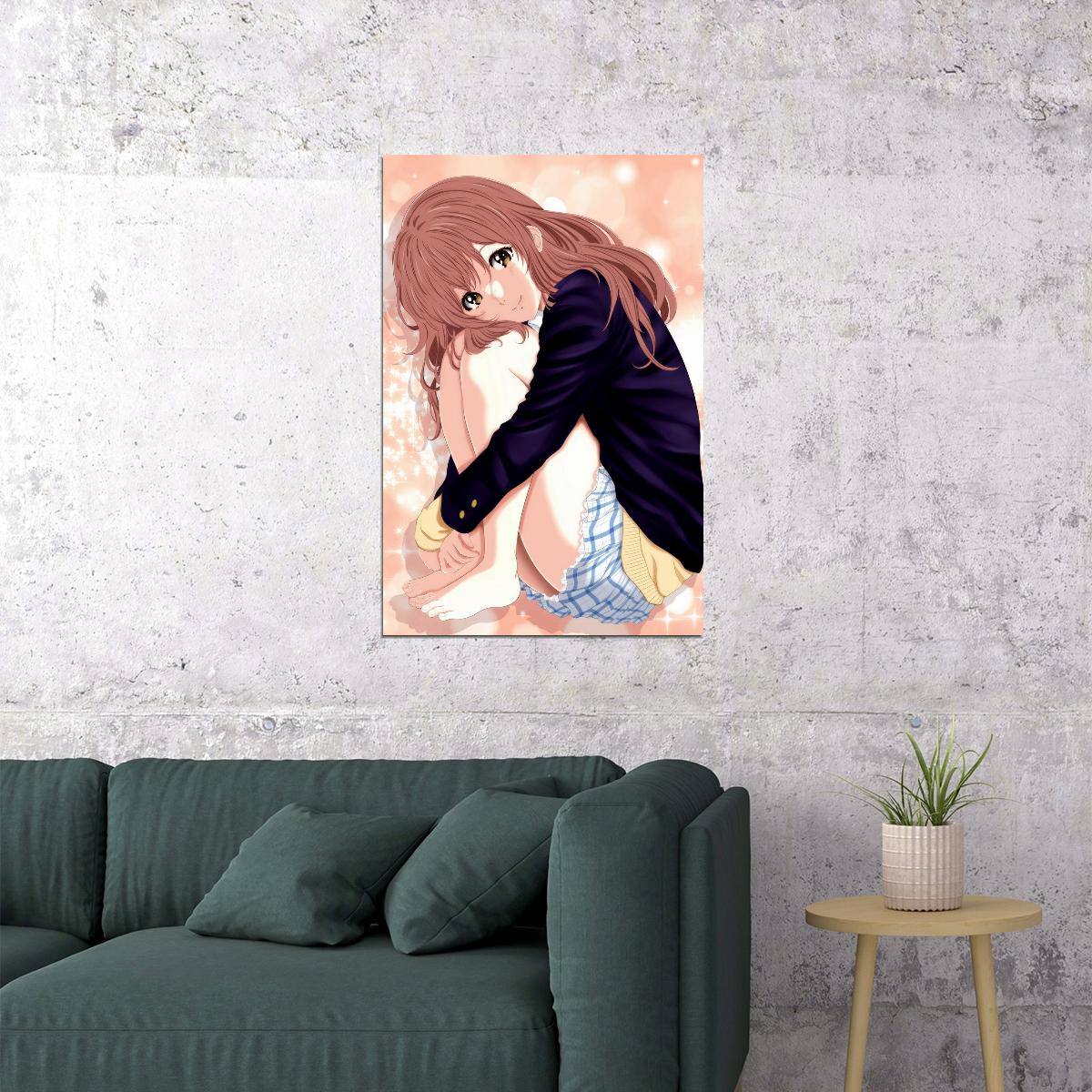 A Silent Voice Anime Poster Koe no Katachi Print Japanese Manga Wall Art Shouko Nishimiya Artwork