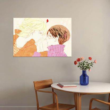 Classmates Anime Poster Doukyuusei Print Japanese Manga Wall Art BL Couple Artwork - xonomax