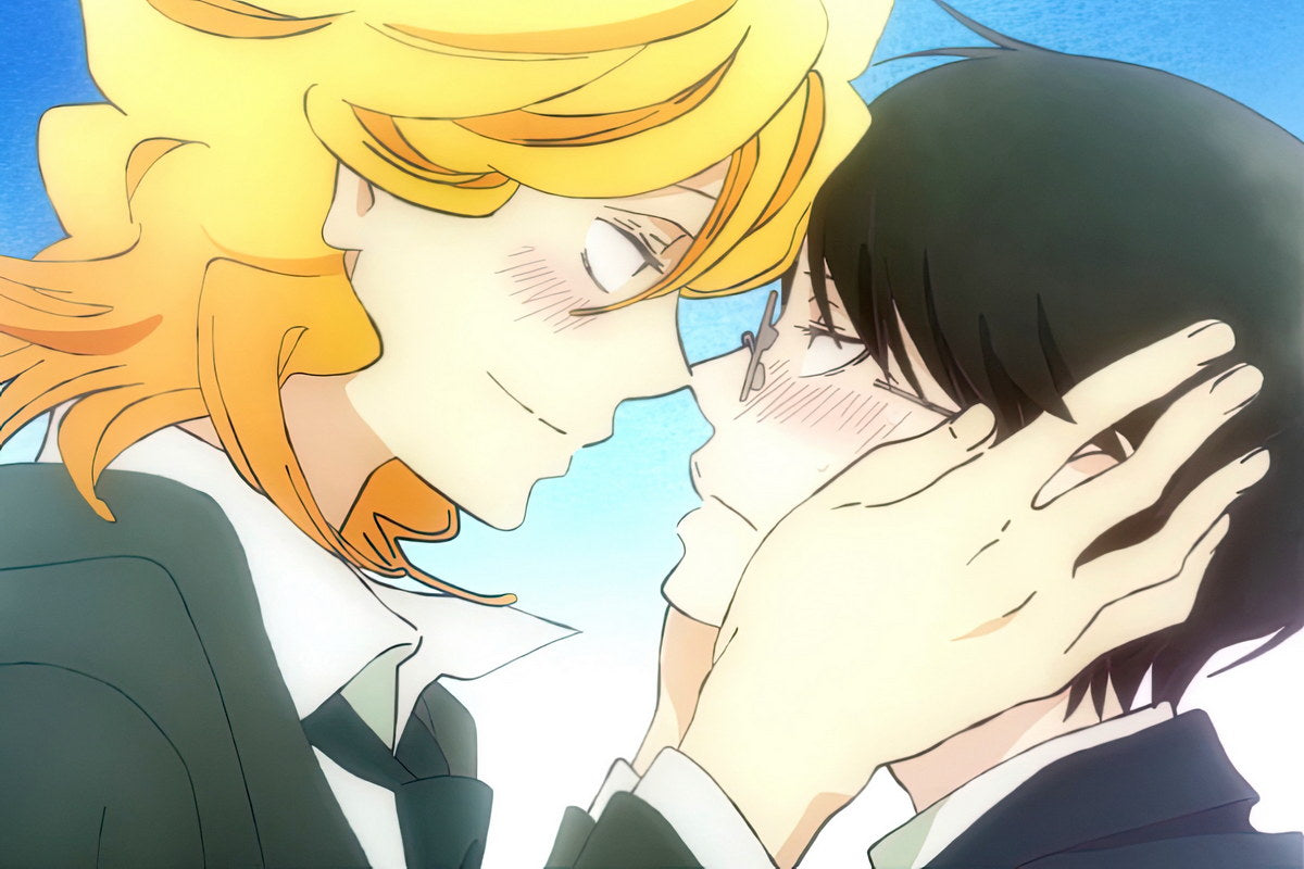 Classmates Anime Poster Doukyuusei Print Japanese Manga Wall Art Boys Love Kiss Artwork Cute Gay Couple Aesthetic - xonomax