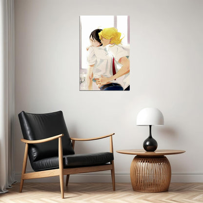 Classmates Anime Poster Doukyuusei Print Japanese Manga Wall Art Rihito Sajou and Hikaru Kusakabe Artwork Gay Romance - xonomax