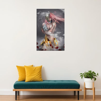 Elfen Lied Anime Poster Kaede Lucy Print Japanese Manga Wall Art Horror Girl Aesthetic - xonomax