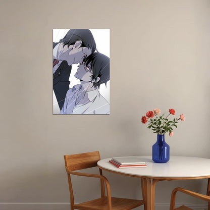 Erased Anime Poster Boku dake ga Inai Machi Print Japanese Manga Wall Art Satoru Fujinuma x Yashiro Gaku Yaoi Artwork