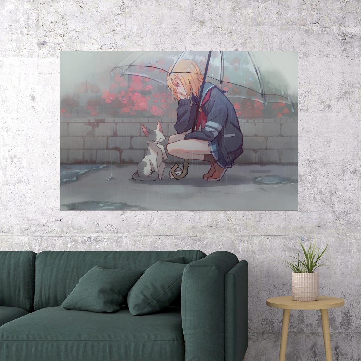 Flip Flappers Anime Poster Magical Girl Print Japanese Manga Wall Art Cocona Artwork - xonomax