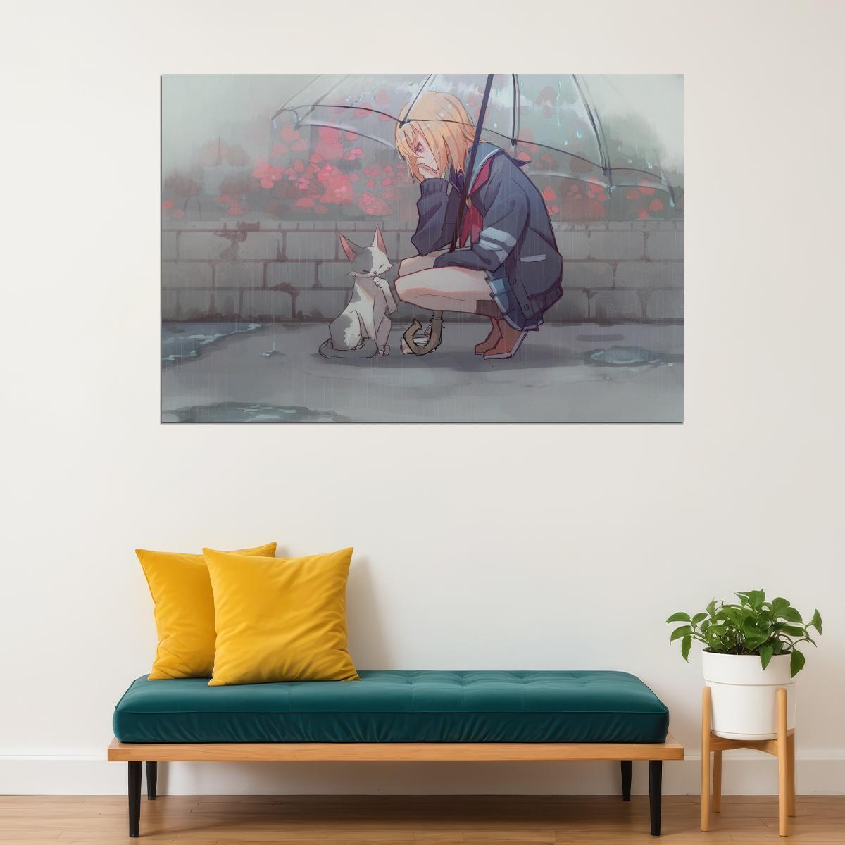 Flip Flappers Anime Poster Magical Girl Print Japanese Manga Wall Art Cocona Artwork - xonomax