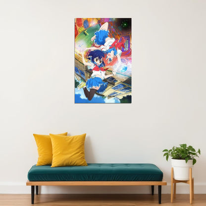 Flip Flappers Anime Poster Magical Girl Print Japanese Manga Wall Art Cocona and Papika Artwork - xonomax