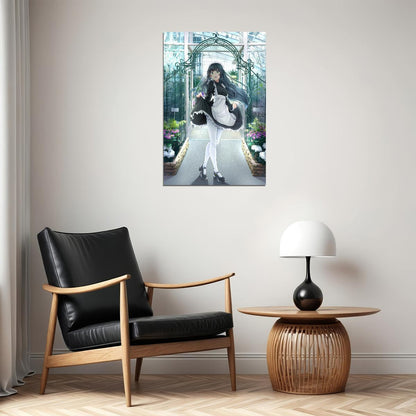 Flying Witch Anime Poster Magical Slice of Life Print Japanese Manga Wall Art Makoto Kowata Artwork - xonomax